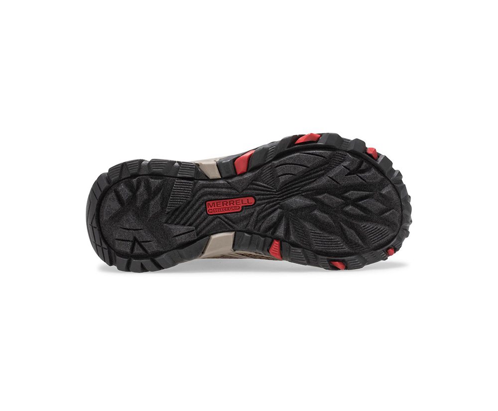 Buty Trekkingowe Merrell Dziecięce Brązowe - Moab Fst Mid A/C Waterproof - 208134-PFS